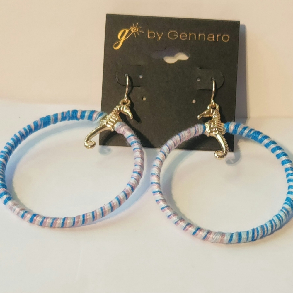 Seahorse Hoop Earrings by Gennaro